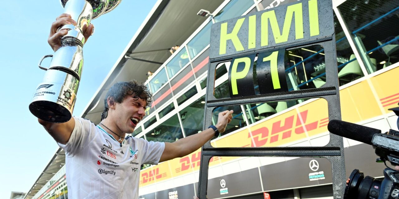 ¡Impresionante victoria en Monza! Andrea Antonelli conquista su primera carrera en la Fórmula 1 🚀🇮🇹